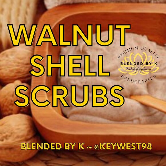Hand Crafted Other - Walnut Shell Scrubs by Blended by K ~ 8 oz